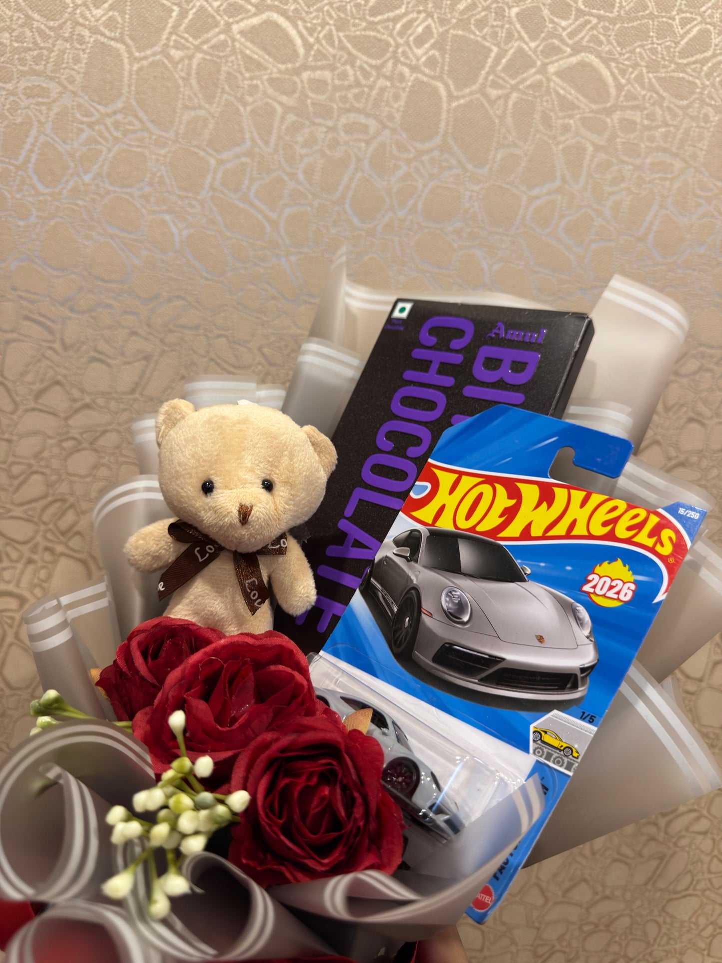 The Porsche Hotwheels Bouquet - Combination of Sweetness and Cuteness
