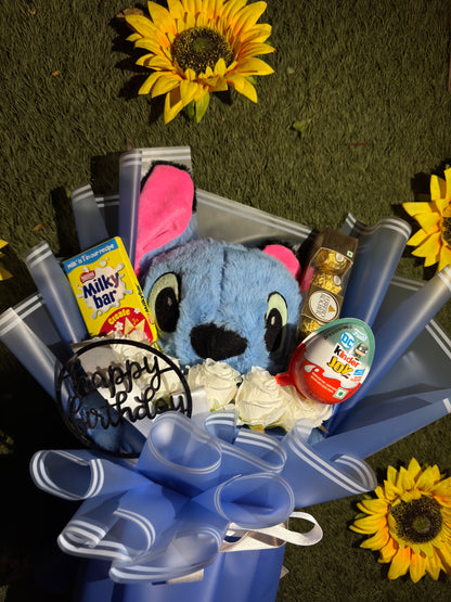 Disney Lilo Teddy & Chocolate Bouquet – Made to Melt Hearts